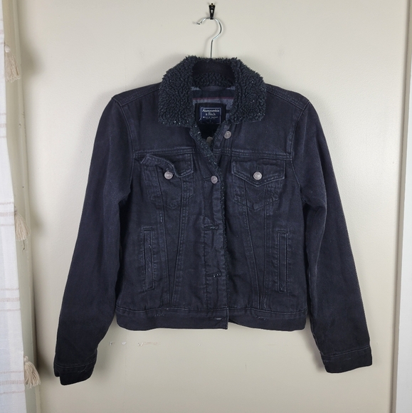 Abercrombie & Fitch Jackets & Blazers - ⚡️Abercrombie & Fitch Solid Black Denim Jean Jacket